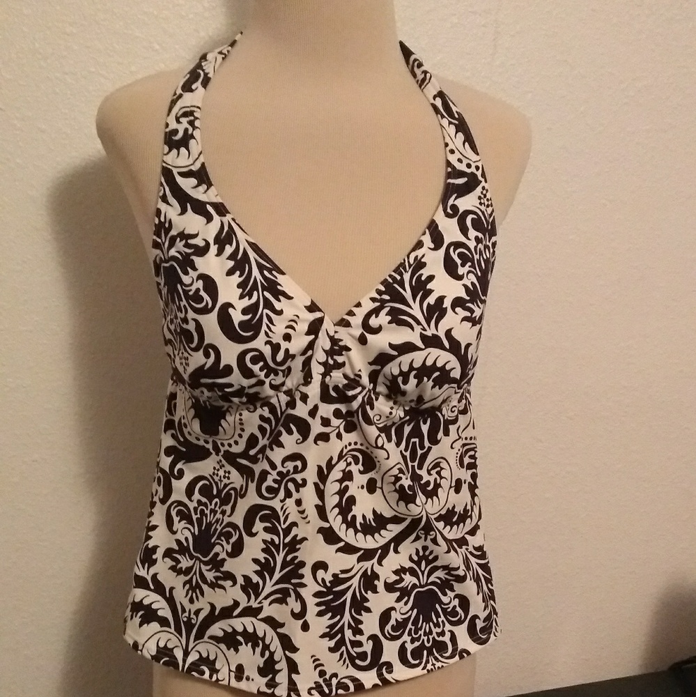 Lands' End Padded Bikini Tank Top (NWOT)